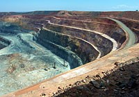 Open pit mine