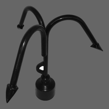 Grappling hook with barbed tines